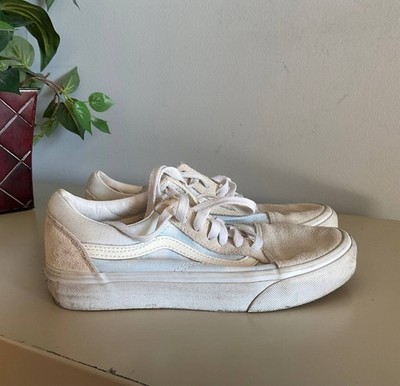 Vans Shoes Men 5 Womens 6.5 Old Skool Casual Low Top Lace Up Skate Light Blue