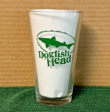 NEW Dogfish Head Brewing pint glass "Off-centered Ales" pint glass