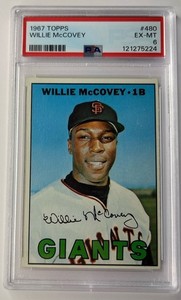1967 Topps #480 Willie McCovey Giants HOF PSA 6 EX-MT