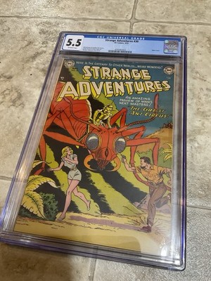 Strange Adventures #30 CGC 5.5 DC Comics Robot Cover 1953