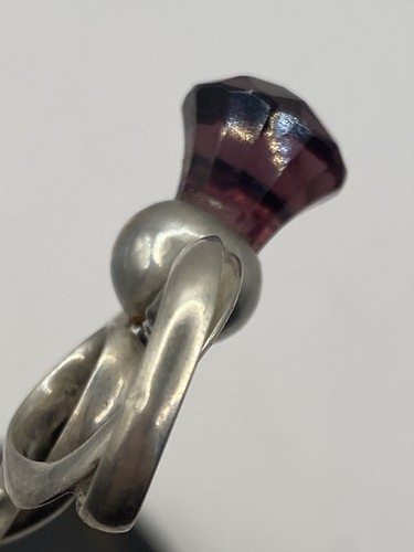 STUNNING ANTIQUE SILVER HAT PIN   (B108) - Foto 10 di 11