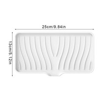 Self Draining Soap Dish Silicone Kitchen Sink Organiser Tray UK