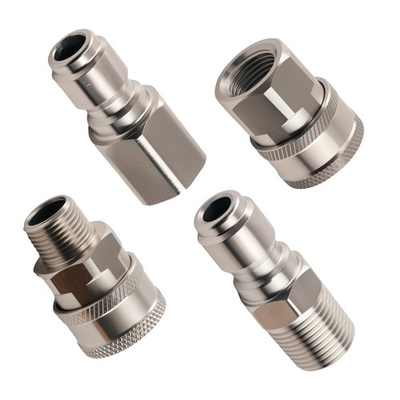 #ad #ad 3 8quot; NPT Quick Connect Plug Fitting Adapter Pressure Washer Coupler Steel 4Pcs $16.56