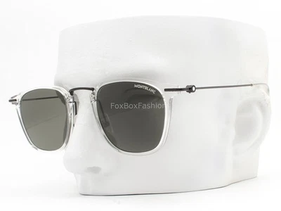 Gafas de sol Montblanc Snowcap Hyperlight cristalinas negras MB0295S 004 con estuche - Imagen 1 de 4