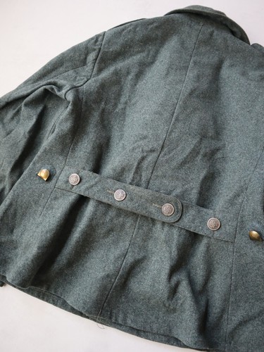 Vintage 30s 40s Swiss Army Medic Jacket Wool Military Pea Coat Rare - Picture 8 of 8