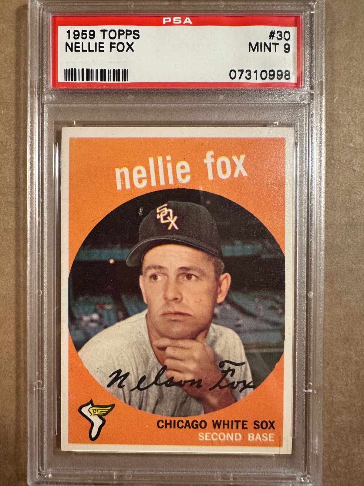 1959 Topps #30 Nellie Fox PSA 9!