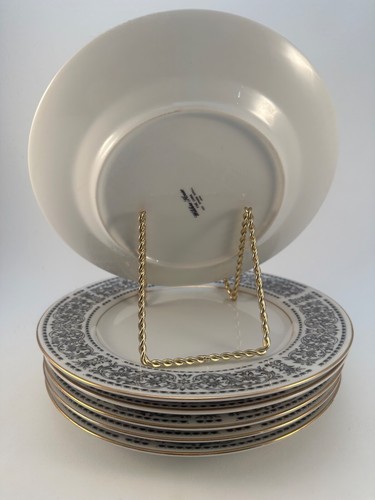 Wilshire House - Spanish Scroll - Salad Dessert Plate - Gold Trim - Set of 6 - Picture 4 of 10