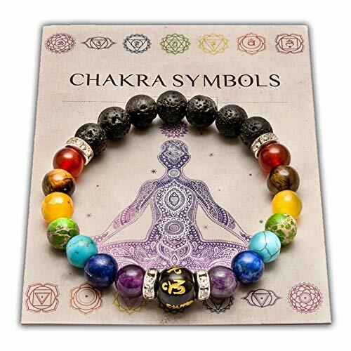 Bracelet double chakra anti-stress en pierre naturelle véritable et Reiki