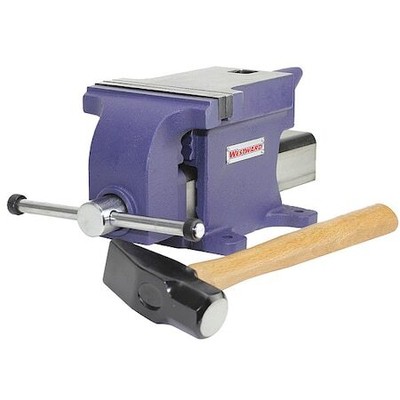 Westward 54Zv75 Combination Vise,3/8'' Dia. Hole