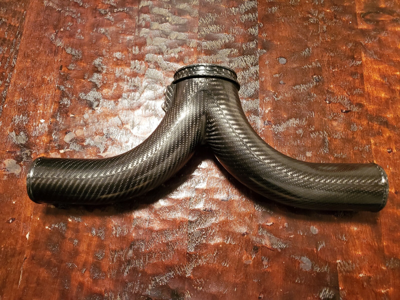 Porsche 911 turbo AMS Carbon fiber "Y" Pipe 997.1/997.2 /Turbo/Turbo S