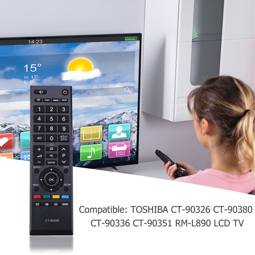 Mando a distancia universal de TV para Toshiba CT-90326 CT-90380 CT-90336 CT-90351 - Imagen 2 de 4