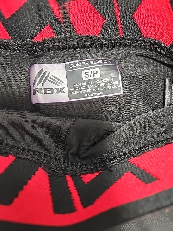 Calzoncillos boxer de compresión RBX 1 pequeños 28-30 negros con cintura roja X-dri Foto 3 de 4