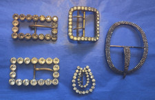 Antique Sash / Belt Buckles 5 Pcs