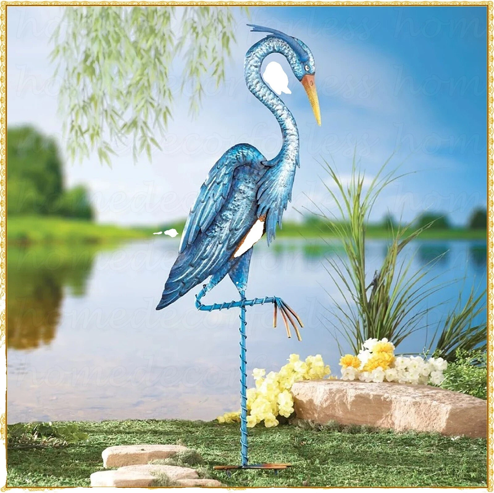 Pájaros y pajareras esculturas al aire libre de hierro