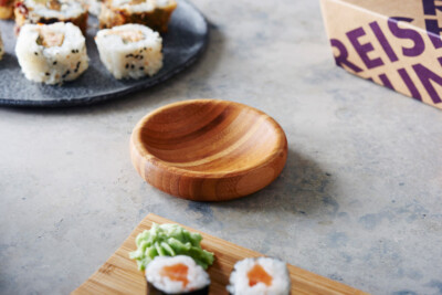 Reishunger Sushi Saucenschale aus Bambus (9,5 x 9,5 x 2cm) Saucen Schlchen  | eBay.de