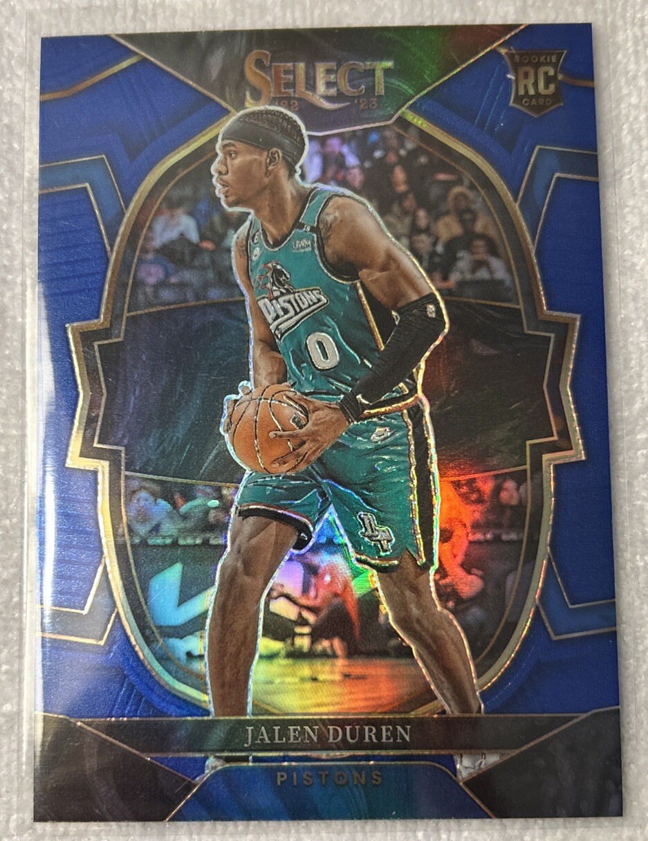 2022-23 Panini Select Concourse Level Jalen Duren #98 Silver Prizm RC Pistons
