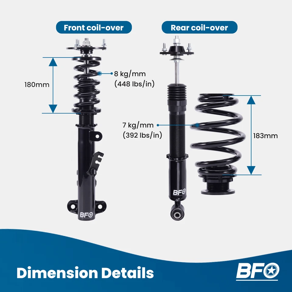 Kit de reducción de suspensión Coilovers para BMW Serie 3 Tracción trasera E36 1992-1999 Foto 3 de 4