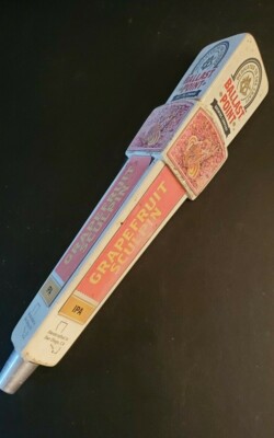 BALLAST POINT GRAPEFRUIT SCULPIN IPA TAP HANDLE Craft Beer Orange Fish Logo Worn