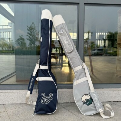 Malbon Golf キャディバッグ グレー美品 Malbon Golf Classic Half Bag club case Golf stand 2Color Gray Navy