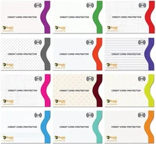 Set of 12 RFID Blocking Sleeves. Best way to Protect your Cards from Electron...