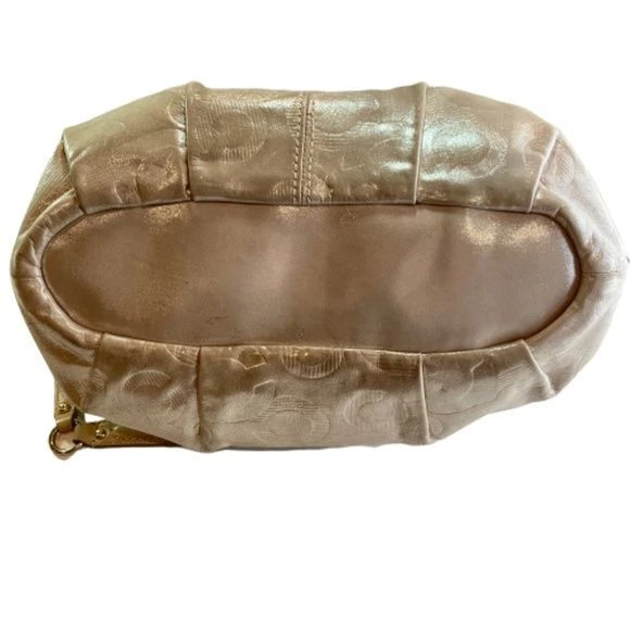 Coach Madison Sophia Leather Metallic Shimmering Satchel Shoulder Bag - Image 3 of 4