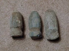Lot of 3 Fired Lead Bullets Beaumont Rifle 1800s Detecting Finds