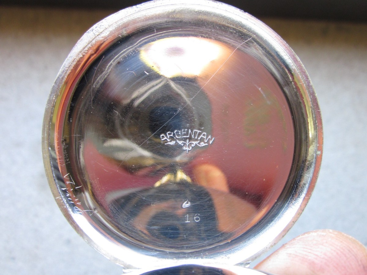Montre De Poche En Argentan Cassée Et Incomplète - Pour Pièces Détachées Ou Réparation, Mouvement Mécanique