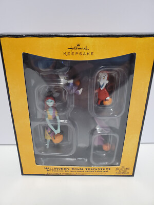 HALLMARK ORNAMENT Nightmare Before Christmas Halloween Town Tricksters 2008 NEW
