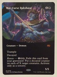 Rot-Curse Rakshasa (Borderless) #339 Tarkir: Dragonstorm Mythic