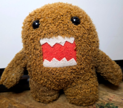 Domo Kun Plush Brown Monster Doll Stuffed Animal Toy Small 7  RARE
