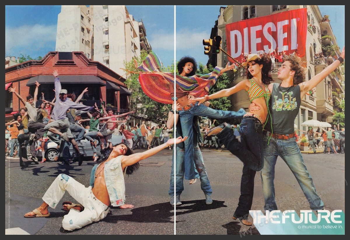 Diesel Clothing 2000s Print Advertisement Ad (2 pgs) 2005 Legs 