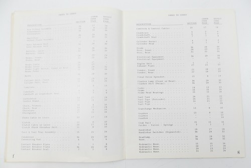 ORIGINAL 1980 TRIUMPH WARRANTY DEFECT CODE AND LABOR SCHEDULES - Picture 3 of 3