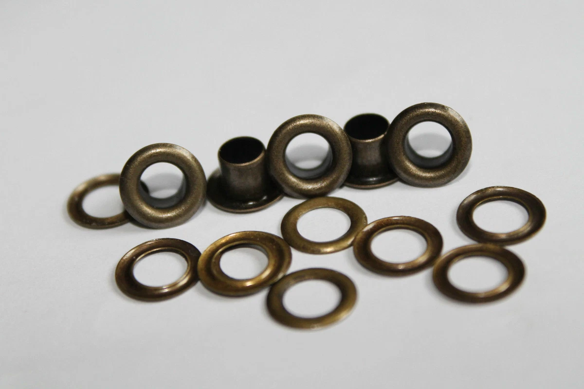 Wholesale 100 500pcs 5mm Hole Metal Eyelets With Grommet Card