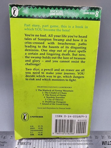 Fighting Fantasy - #8 - Scorpion Swamp - Steve Jackson Ian Livingstone - 1984 - Picture 2 of 5
