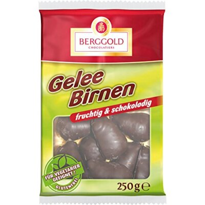 Berggold Gelee Birnen fruchtig und Schokoladig vegetarisch 250g