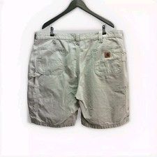 Carhartt B147 Tan Canvas Utility Cargo Carpenter Shorts Men's Size 42 READ