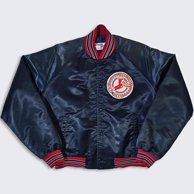 Boston Red Sox Vintage 80s Chalk Line Satin Bomber Jacket - MLB