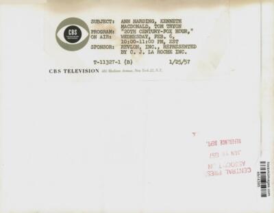 1957 Press Photo Cast members of 