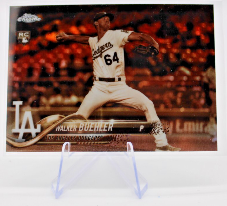 2018 Topps Chrome Walker Buehler RC Sepia Refractor #71 NM/MT LA DODGERS