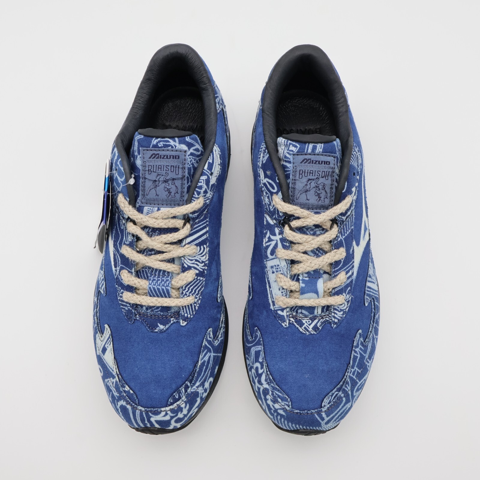 D1GD244101 Buaisou Mizuno Wave Rider β Mugen blue White (Men's) image 5