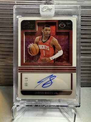 Jabari Smith Jr 2022-23 Panini One & One Rookie Auto /99 RA-JSJ Rockets RC 