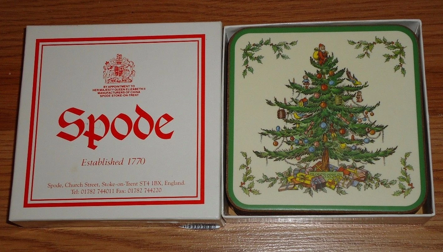 Spode Christmas Tree Coasters - Thumbnail 2