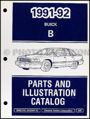 1992 Buick Roadmaster Teilebuch Illustriertes Katalog Sedan Und Kombi 92