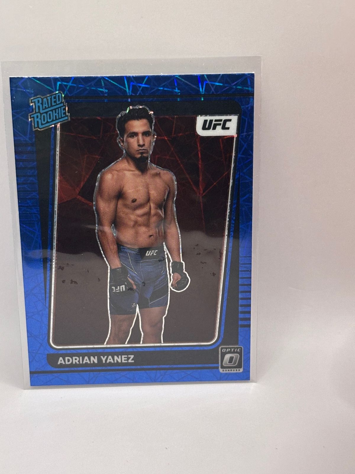 2022 Panini Donruss Optic UFC Adrian Yanez Blue Velocity #105 Rated Rookie