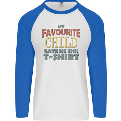 My Favourite Child Gave Me This Fathers Day Herren L/S Baseball T-Shirt