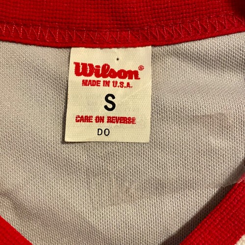 AuthenticVintage 80s Blank Gray Wilson Baseball Jersey Shirt Small USA Made NWT - Picture 4 of 8