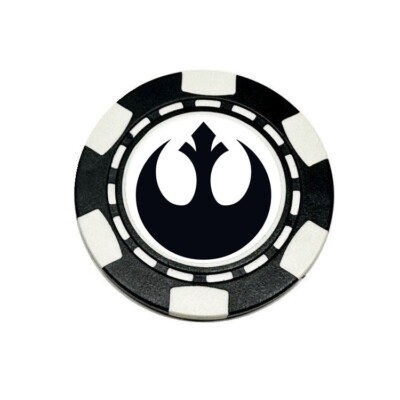 Star Wars Rebel Logo Clay Poker Chip Golf Ball Marker Card Guard