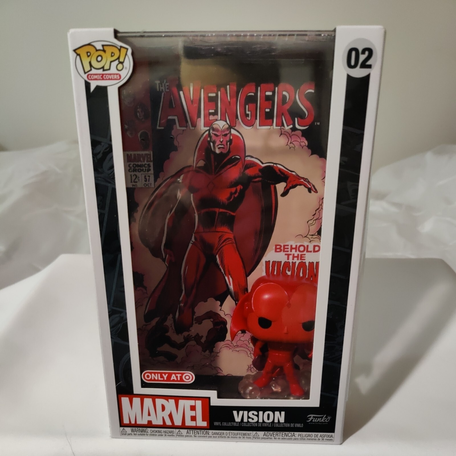 Funko Pop Marvel Avengers Vision 02 Comic Cover Target Exclusive New