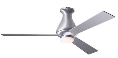 Modern Fan Company Altus Brushed Aluminum 42'' Flush Ceiling Fan with LED Light