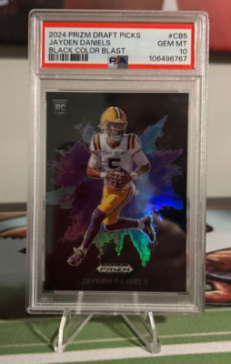 Jayden Daniels 2024 Panini Prizm Draft Picks Black Color Blast #5